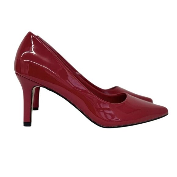 PIERRE DUMAS / Bloom-1 / Red / Patent /  Leather/  Pointed-Toe / Heel Elegant - Picture 2 of 8